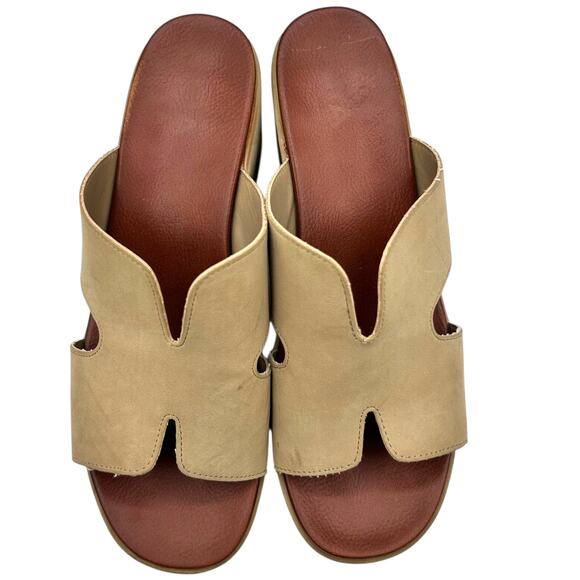 MIA Women's‎ Sand RETA Slip On Wedge Platform Sandal Size 9M - Picture 3 of 11